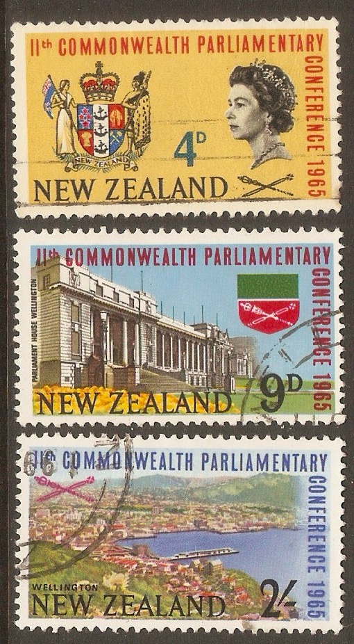 New Zealand 1965 Commonwealth Parliamentary Set. SG835-SG837.